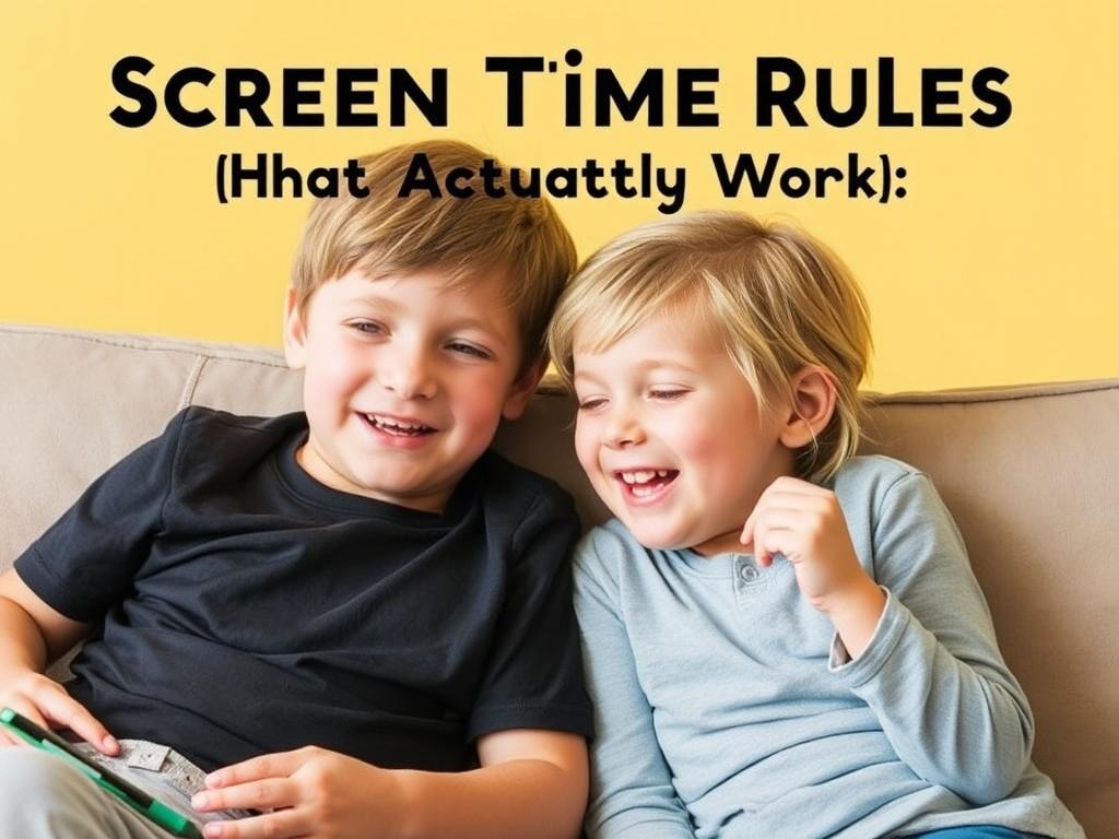     Screen Time Rules That Actually Work. Conclusion: Finding What Works for Your Family