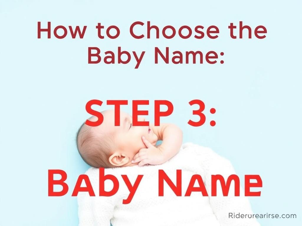     How to Choose the Perfect Baby Name. Step 3: Factors to Consider When Choosing a Baby Name