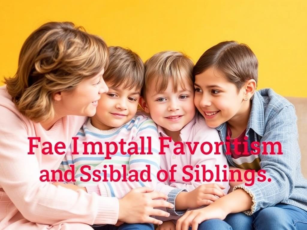     The Impact of Parental Favoritism on Siblings. Parental Favoritism and Sibling Relationships