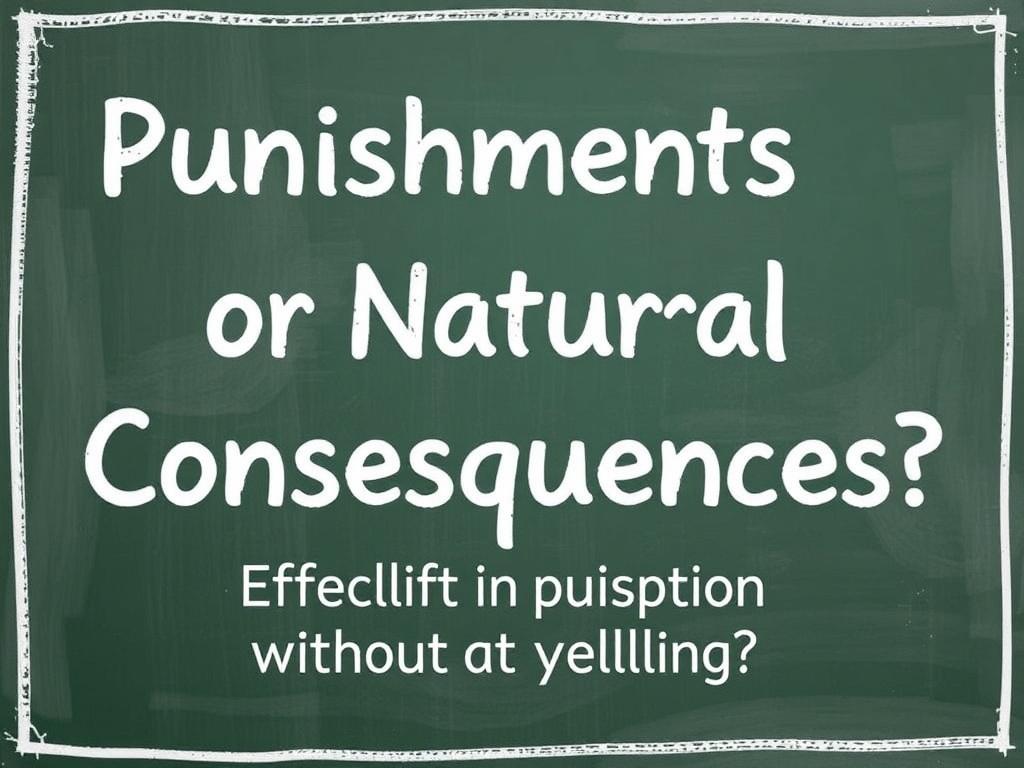     ¿Castigos o consecuencias naturales? Disciplina efectiva sin gritos.. Introducción: por qué importa elegir entre castigos y consecuencias