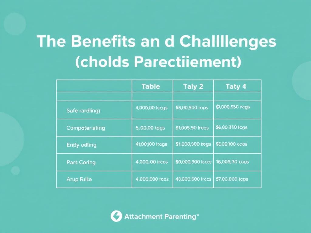     The Benefits and Challenges of Attachment Parenting. Tabla de prácticas seguras y consideraciones