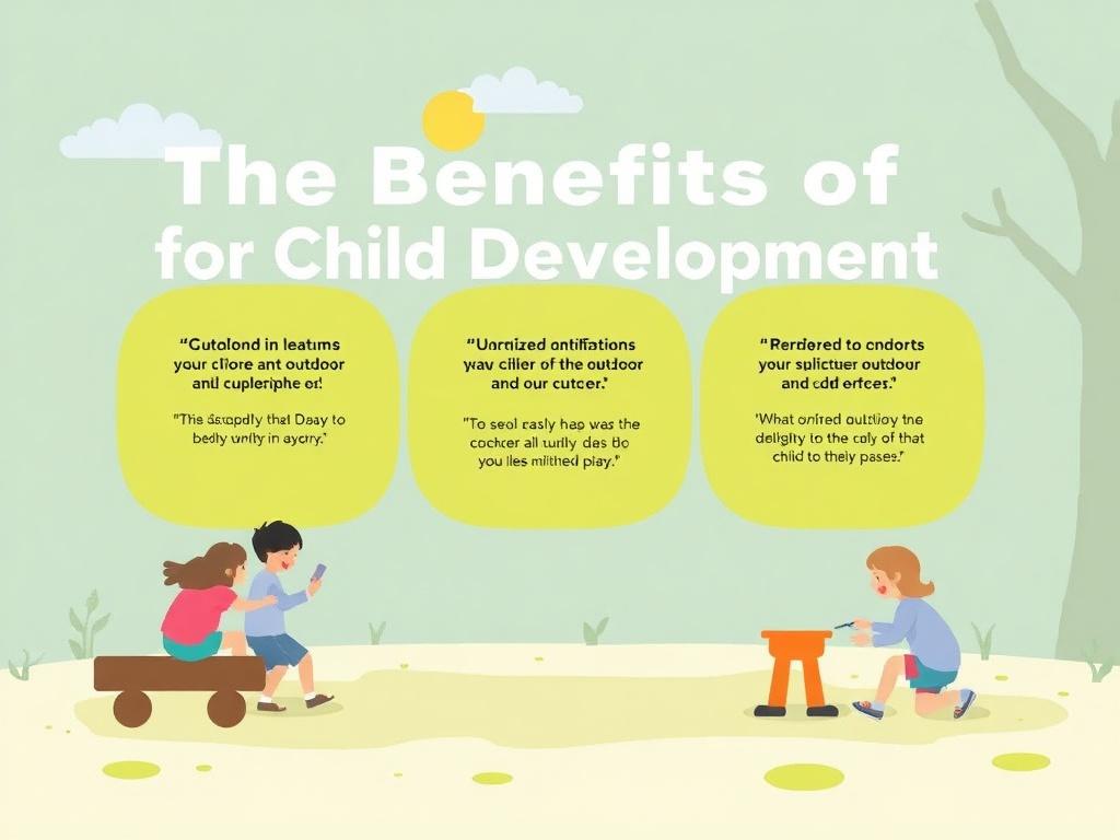     The Benefits of Outdoor Play for Child Development. Esquema propuesto